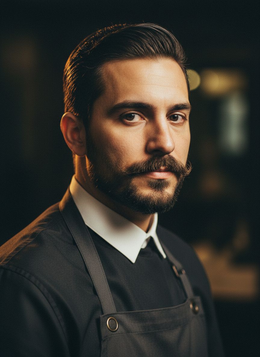 Foto de Diego Carvalho, barbeiro do Império