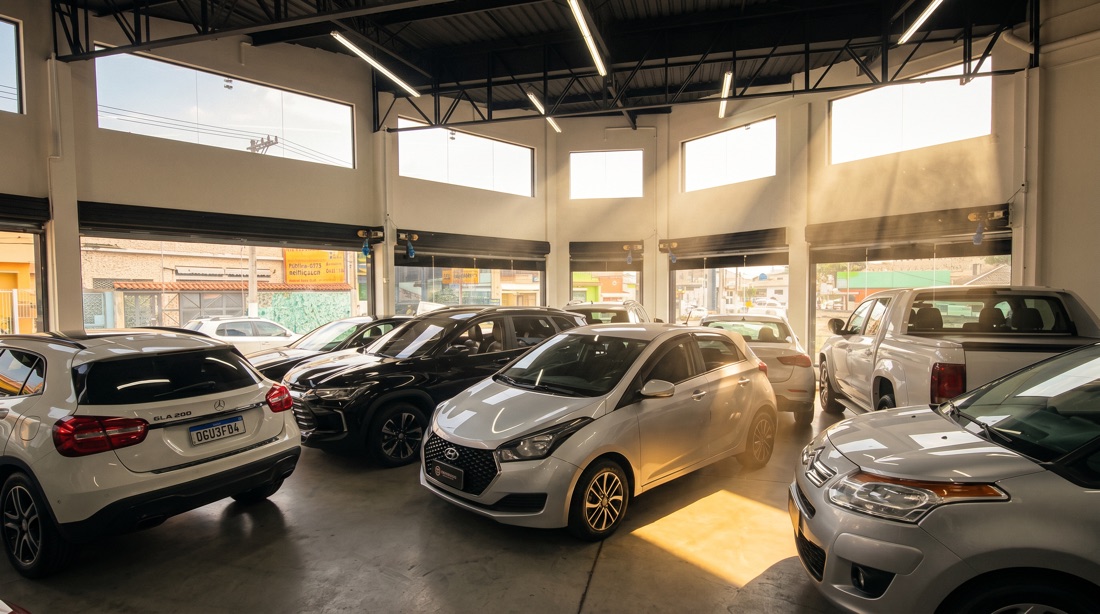 Seminovos no showroom da Rubra Motors